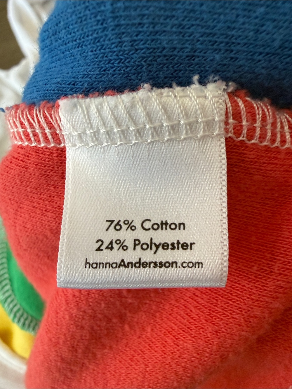 Hanna Andersson Sunsoft Kids Rainbow Terry Cover Up Cotton Blend Beach Swim 3T - Picture 3 of 4